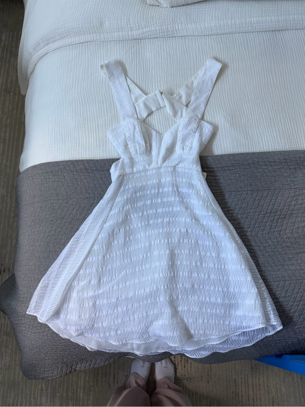 Marciano White Textured Dress